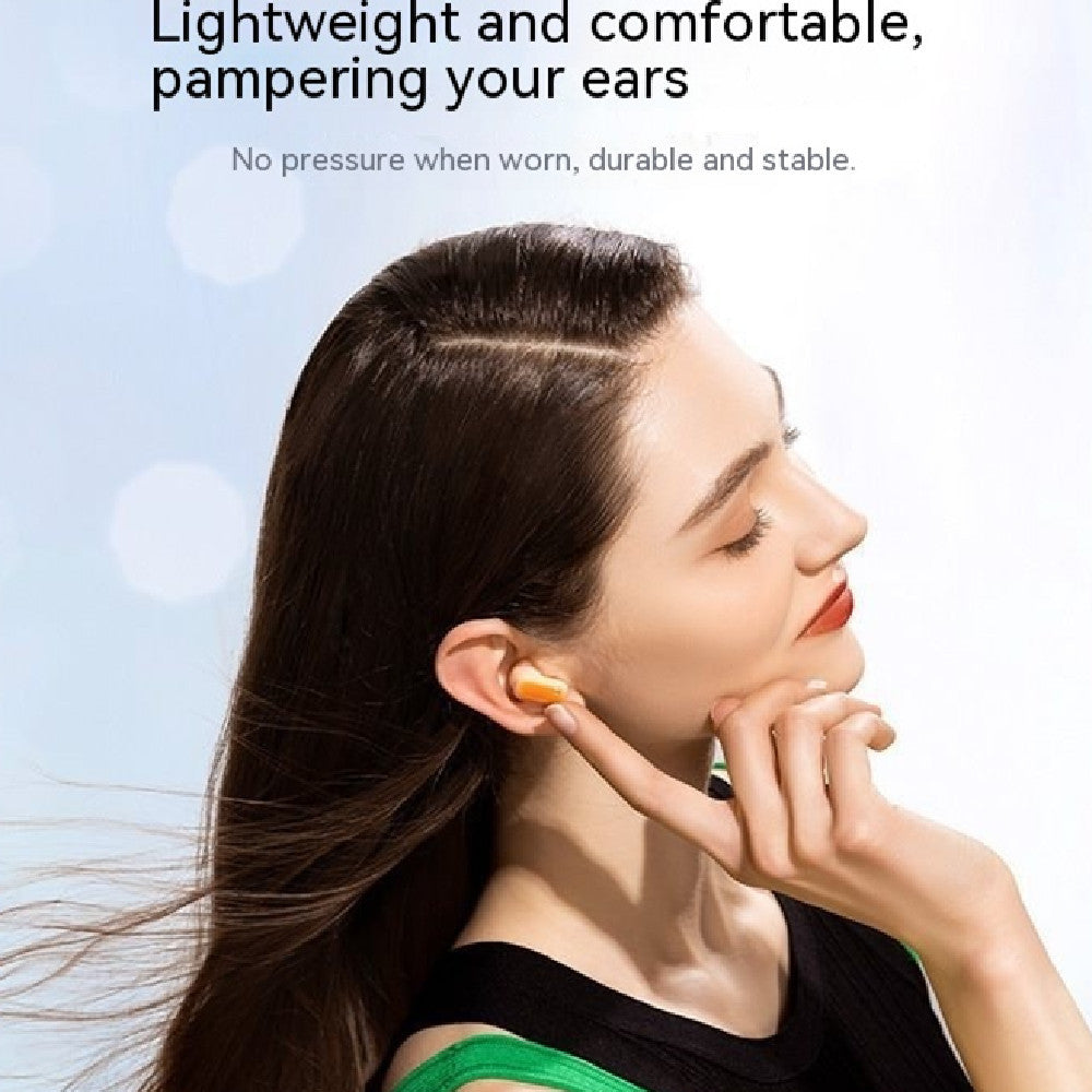 Small Powder Bluetooth Headset Active Noise Reduction Space Sound Effect