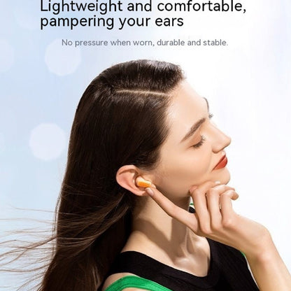 Small Powder Bluetooth Headset Active Noise Reduction Space Sound Effect